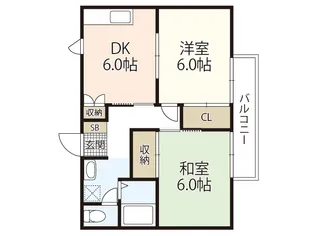 サンガーデン矢野A棟【1階】の間取り