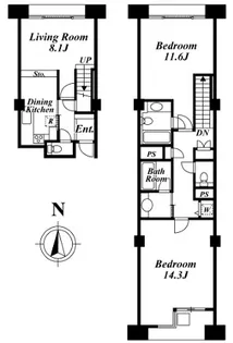 品川プリンスレジデンス【3階】の間取り