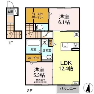 D-ROOM Fourth B棟【2階】の間取り