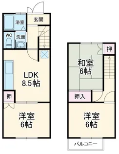 神奈川県中郡二宮町二宮【一戸建】の間取り