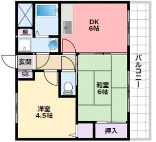 兵庫県西宮市津門呉羽町【マンション】の間取り