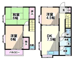 東京都小金井市貫井南町4【一戸建】の間取り