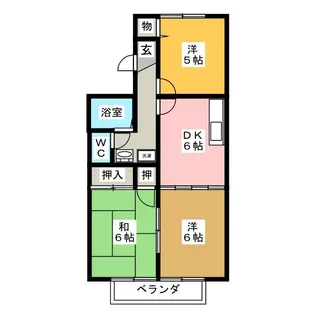 ホワイトシティ【2階】の間取り