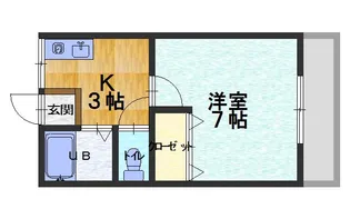 シティハイムもんり【2階】の間取り