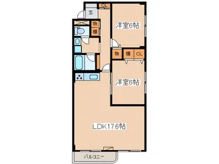 メゾン双葉【5階】の間取り