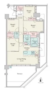 RJRプレシア別府駅前【1階】の間取り