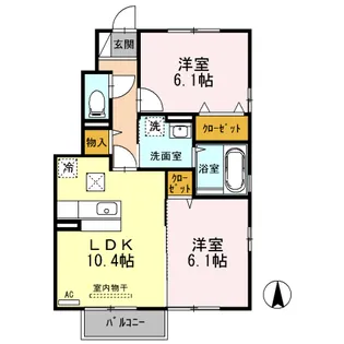 ヴォーン桜【1階】の間取り