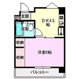 キャッスルミニ松園【4階】の間取り