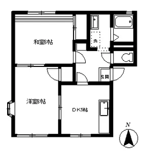 フレグランスA【1階】の間取り