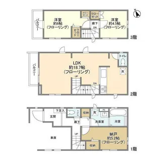 東京都狛江市中和泉5【一戸建】の間取り