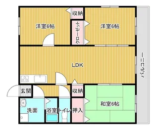 ベルリッツ金子【1階】の間取り
