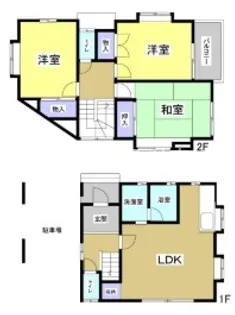 静岡県浜松市中央区龍禅寺町【一戸建】の間取り