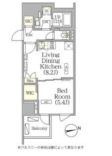 ザ・パークハビオ神楽坂レジデンスSouth【6階】の間取り