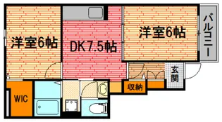 メゾン・CoCo II【1階】の間取り