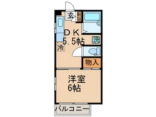 サマックスガーデニアハイツ【2階】の間取り