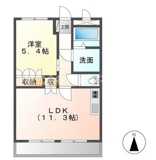 サンハイツ・祝吉【1階】の間取り