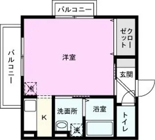 グランデ大西【2階】の間取り