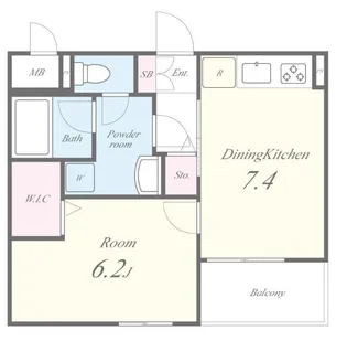シエルクレール南千住【3階】の間取り