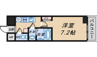 グランパシフィック庄内【8階】の間取り