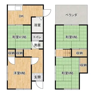 兵庫県加古川市加古川町中津【一戸建】の間取り