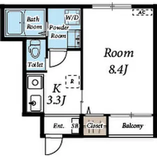 サンライズ宮町【1階】の間取り