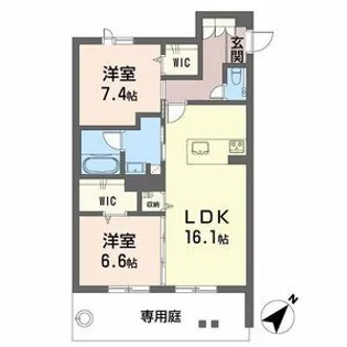 ラフィネ【1階】の間取り