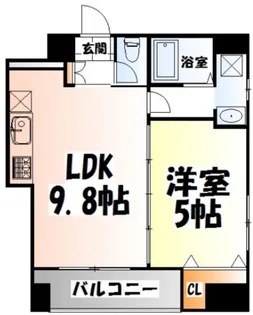 カーサ・スタジオーネ原町【8階】の間取り