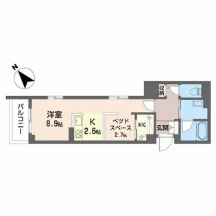 クリソベリル【2階】の間取り