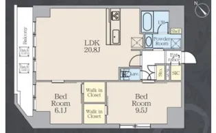 アルトヴィラ虎ノ門【12階】の間取り