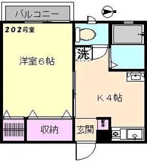 プチ・フルール【2階】の間取り