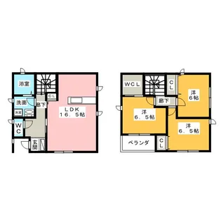 愛知県名古屋市西区稲生町6【一戸建】の間取り