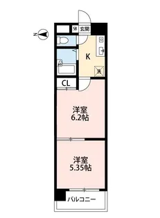 スフィンクス喜元ビル【7階】の間取り