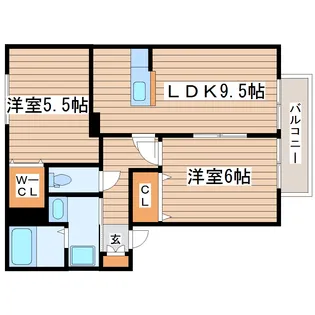 コートアフィニティ【2階】の間取り