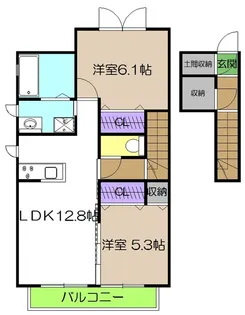 シャーメゾン桜の間取り