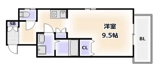 SunSunなんば壱番館【2階】の間取り