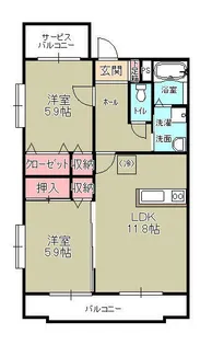 サンパティークY【1階】の間取り