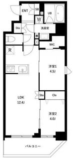 アーバンパーク日暮里II【2階】の間取り