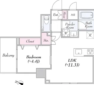 東京都文京区関口3【マンション】の間取り