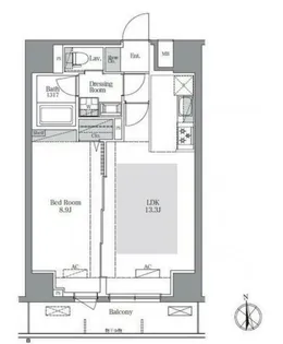 ラグゼナ八王子南町【3階】の間取り