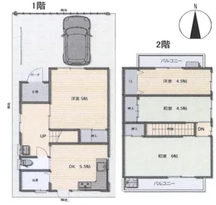 大阪府四條畷市米崎町【一戸建】の間取り