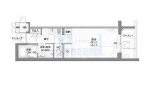 ガーデン東新宿【6階】の間取り