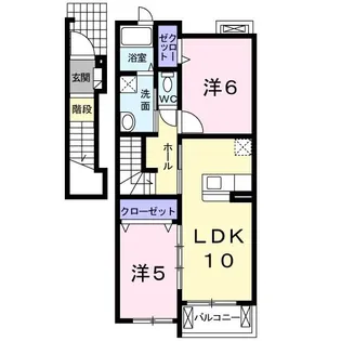 愛知県知多市新知東町3【アパート】の間取り