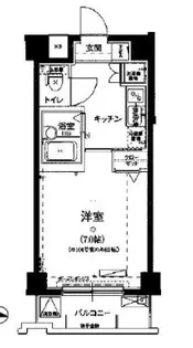 リヴシティ新宿弐番館【4階】の間取り