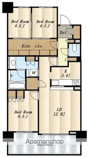 東京都日野市多摩平2【マンション】の間取り