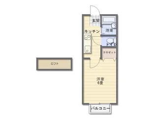 リバティどうがた【2階】の間取り