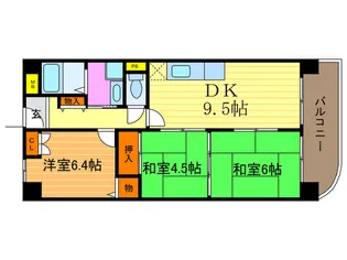 グランビア京都【4階】の間取り