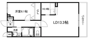 ブリックヤード【5階】の間取り