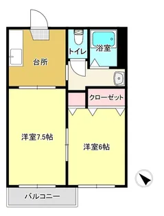 ベルテック武蔵野台 A棟【2階】の間取り