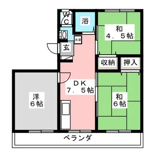 コーポ山田【1階】の間取り