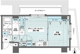 東京都杉並区高円寺北2【マンション】の間取り